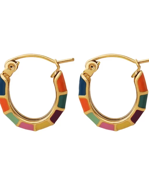 Alternative view of Colorful Mini Hoops