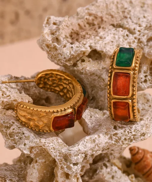 Alternative view of Impressive Zircon Ear Studs
