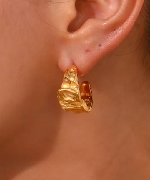 Alternative view of Gold Vintage Ear Studs