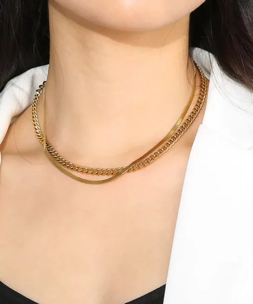 Alternative view of Gold Double Chain