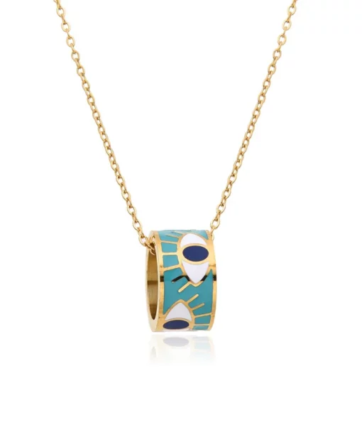 Alternative view of Blue Devil's Eye Necklace