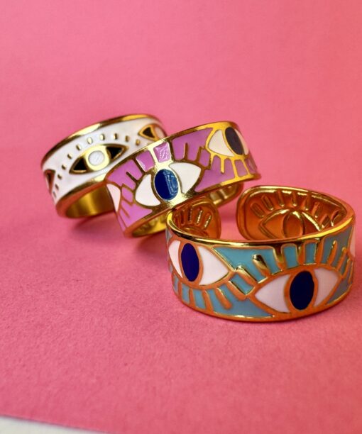 Alternative view of Pink Devil's Eye Pink Ring