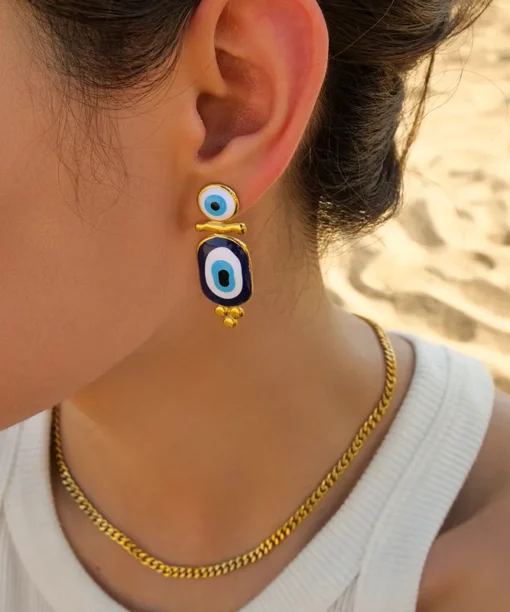 Alternative view of Devil's Eye Drop Earring