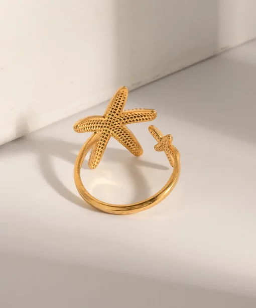 Alternative view of Starfish Open Ring