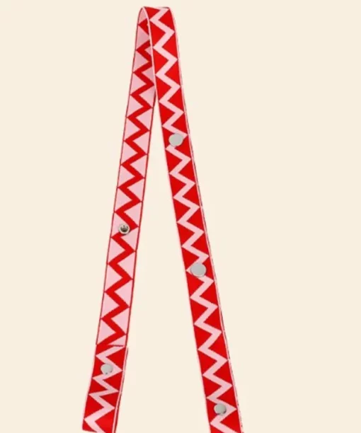 Alternative view of Pink-Red Geometric  Bag Strap