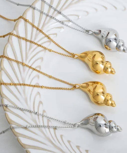 Alternative view of Gold Coral Necklace