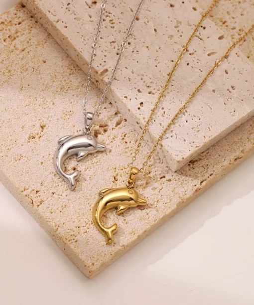 Alternative view of Dolphin Necklace