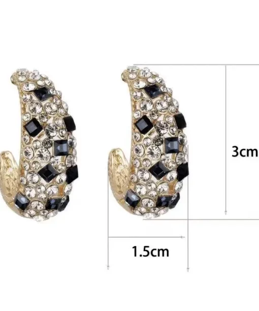 Alternative view of Glam and Strass Hoops