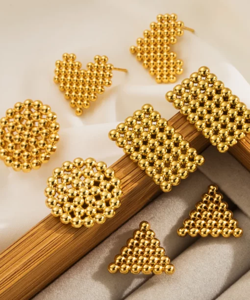 Alternative view of Modern Geometric Earrings