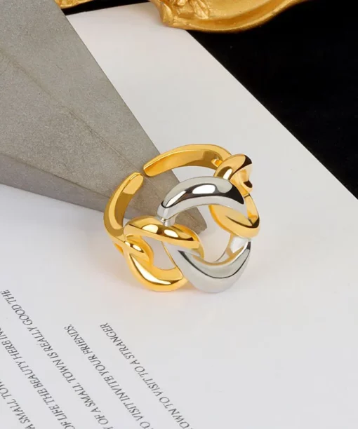 Alternative view of Mix Metal Open Ring
