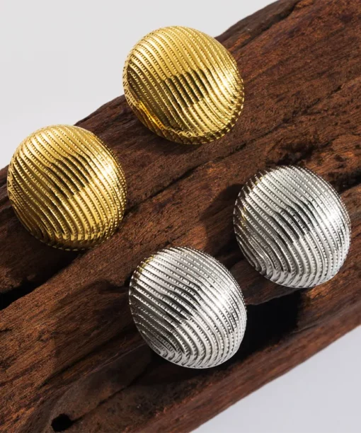 Alternative view of Vintage Classic Silver Ear Studs