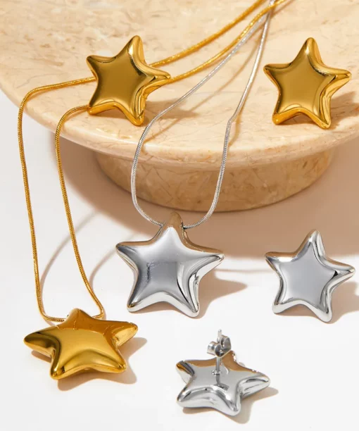 Alternative view of Silver Star Necklace