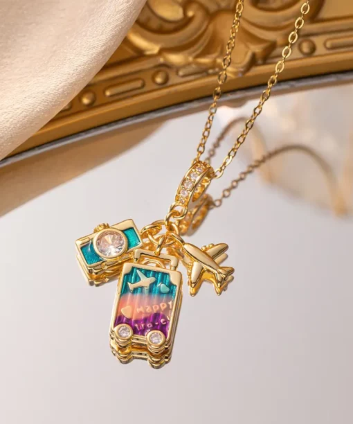 Alternative view of Traveller Cute Bag Necklace