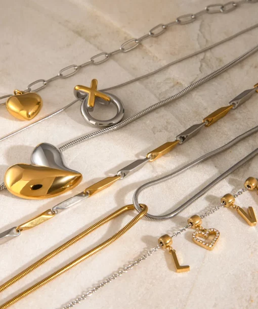 Alternative view of Modern Mix Chain Necklace