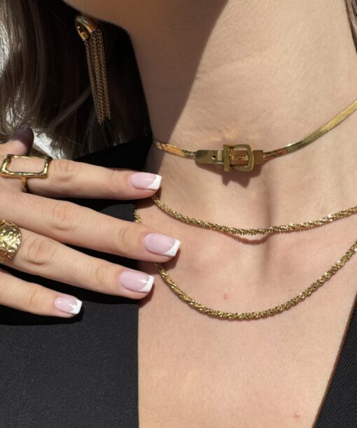 Alternative view of Double Glam Gold Chain Set