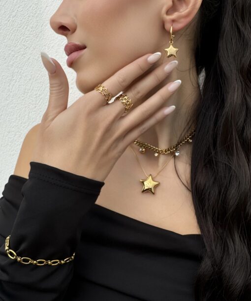 Alternative view of Gold Star Necklace