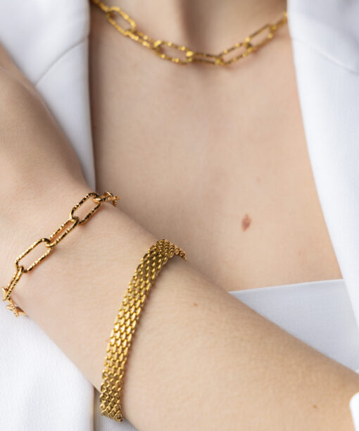Alternative view of Gold Glam Chain Bracelet