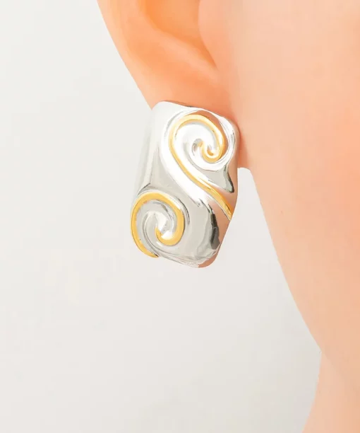 Alternative view of Vintage Mix Metal Ear Studs