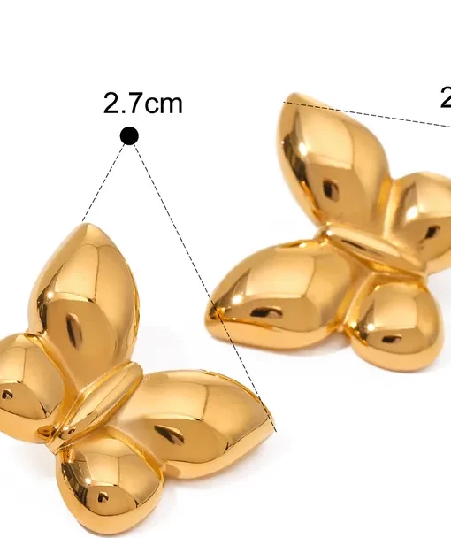 Alternative view of Steel Butterfly Elegant Golds