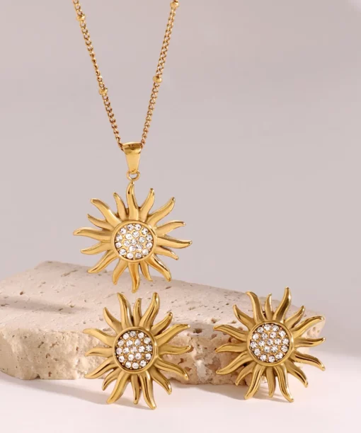 Alternative view of Sunflower Earrings