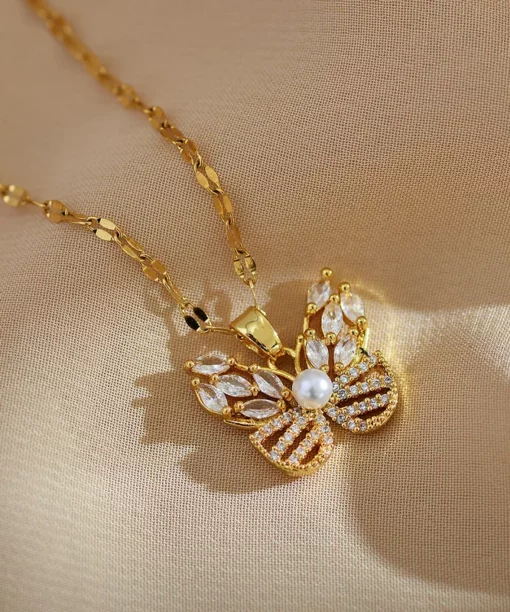 Alternative view of Glam Butterfly Necklace