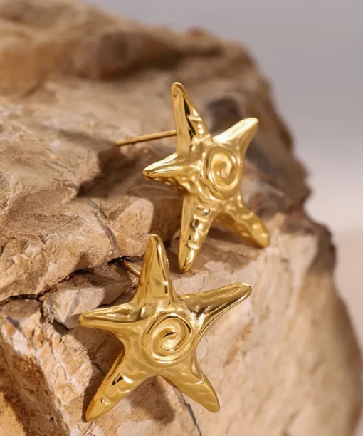 Alternative view of Starfish Modern  Earrings
