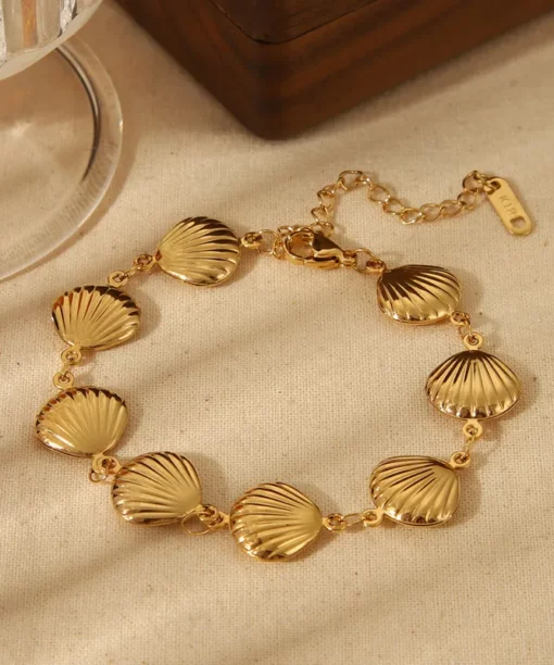 Alternative view of Shell Steel Bracelet