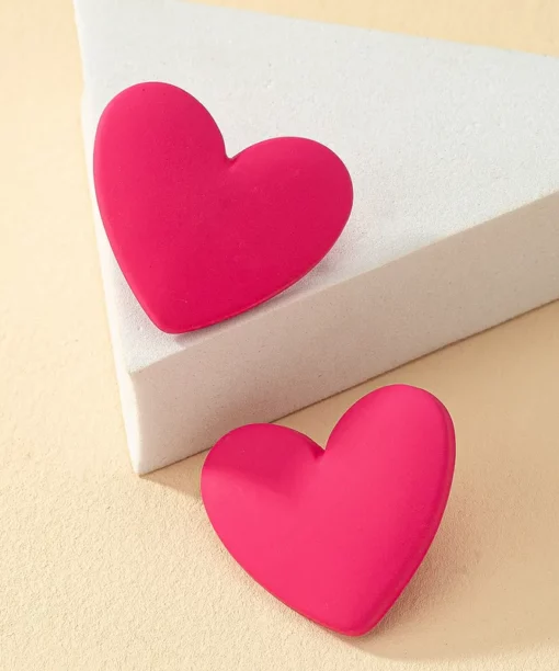 Alternative view of Colorful Heart Earrings