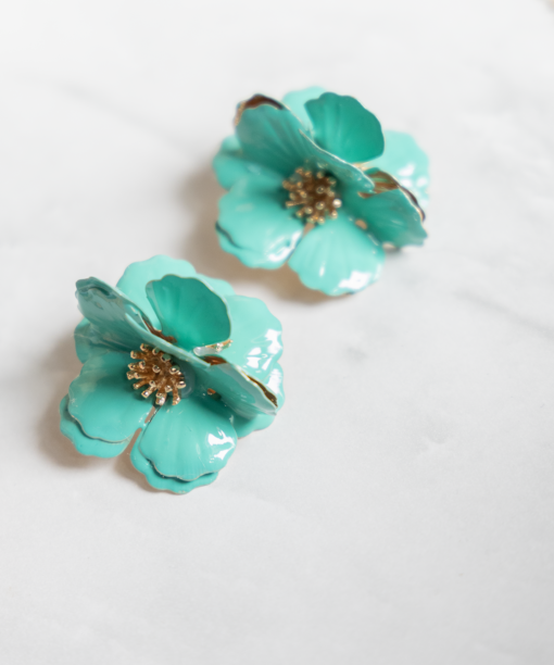 Alternative view of Aqua Optasia Earrings