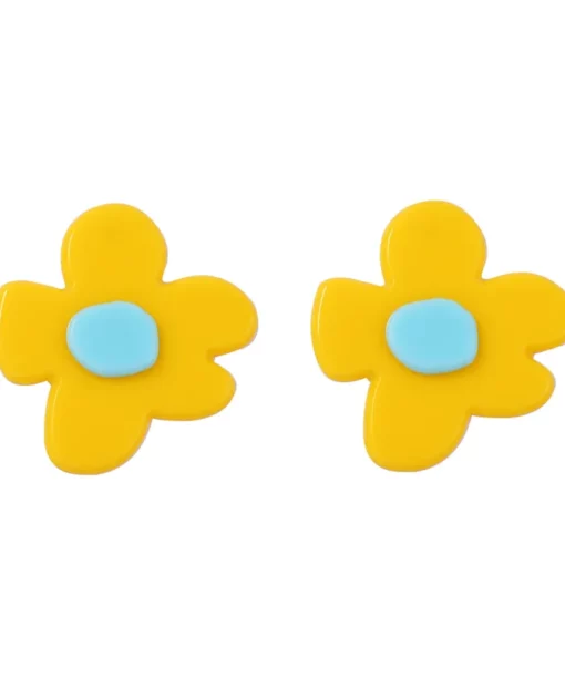 Alternative view of Yellow Blossom Earrings