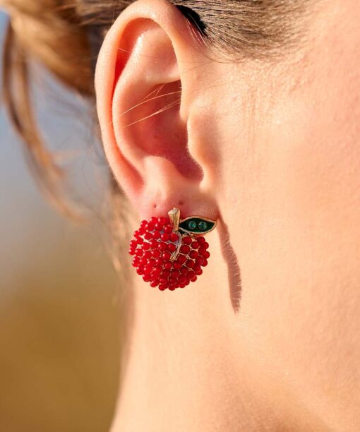 Alternative view of Cutte Apple  Ear Studs