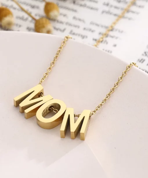 Alternative view of Minimal Mom Gold Necklace