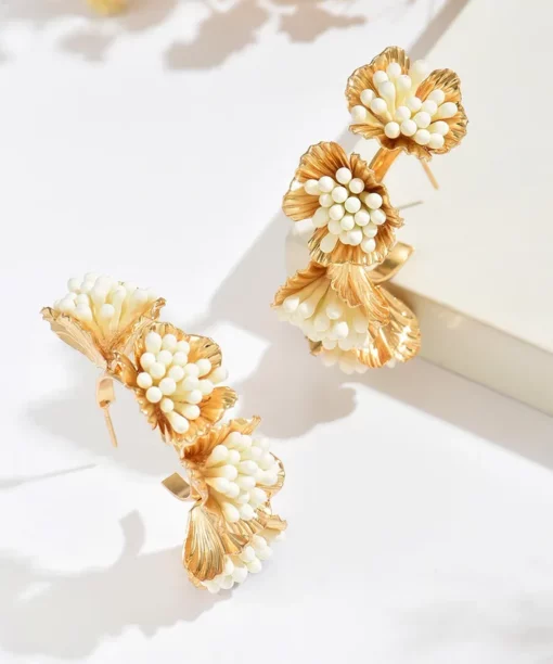 Alternative view of Romantic Petal Hoops