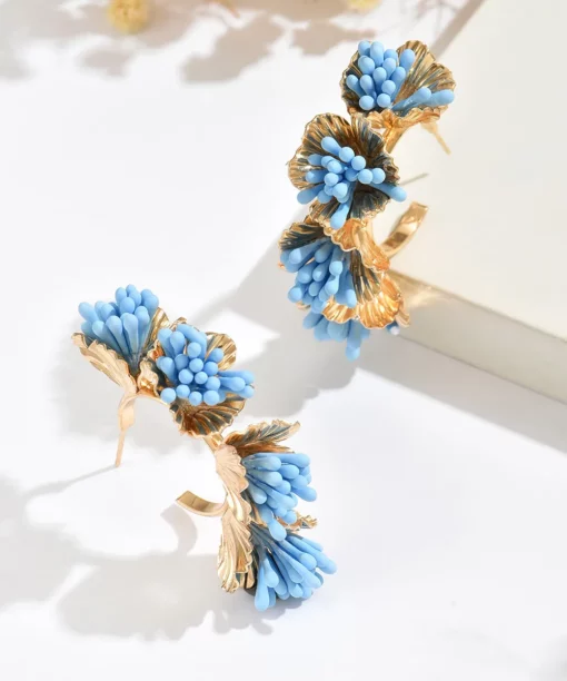 Alternative view of Aegean Petal Hoops
