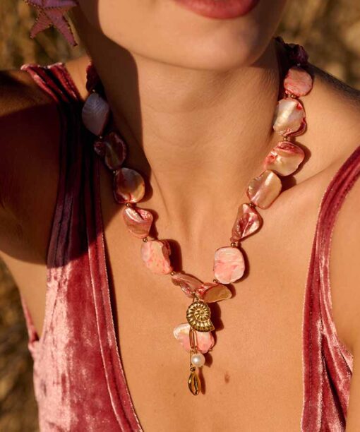 Alternative view of Mykonos Pink Necklace
