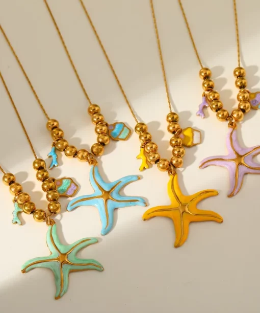 Alternative view of Light Blue Steel Starfish
