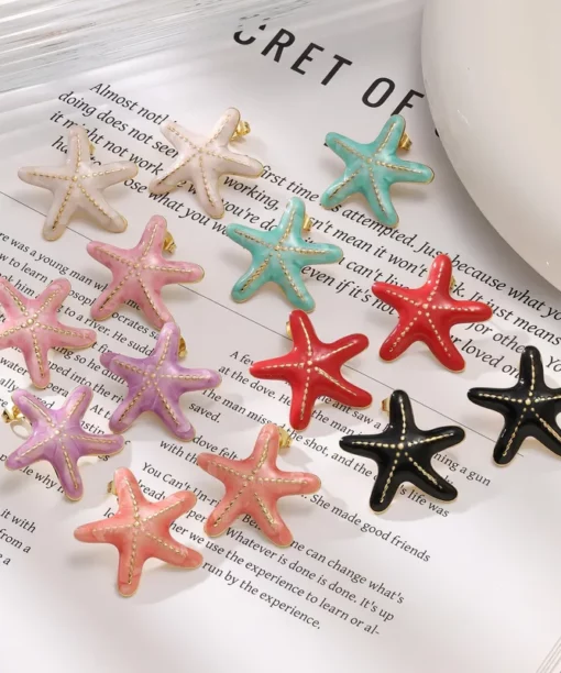 Alternative view of Coral Pink Steel Starfish